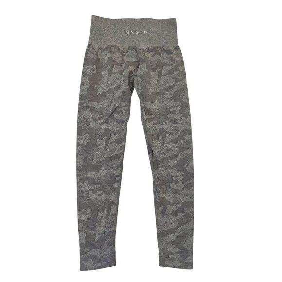 NVGTN Camo Seamless High Waist Leggings Activewear Gym Gray size Medium - Picture 5 of 6